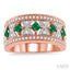 Princess Shape Gemstone & Diamond Fashion Band