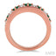 Princess Shape Gemstone & Diamond Fashion Band