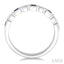 Princess Shape Gemstone & Diamond Band
