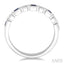 Princess Shape Gemstone & Diamond Band