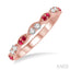 Alternate Gemstone & Diamond Band