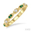 Alternate Gemstone & Diamond Band