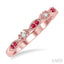 Alternate Gemstone & Diamond Band
