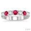 7 Alternate Gemstone & Diamond Wedding Band