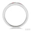 Channel Set Alternate Gemstone & Diamond Wedding Band