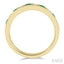 Channel Set Alternate Gemstone & Diamond Wedding Band
