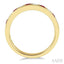 Channel Set Alternate Gemstone & Diamond Wedding Band