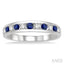 Channel Set Alternate Gemstone & Diamond Wedding Band