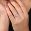 Oval Diamond Graduated Engagement Ring