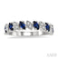 Marquise Shape Alternate Gemstone & Diamond Wedding Band
