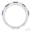 Emerald Shape Art Deco Gemstone & Diamond Band