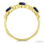 Pear Shape Gemstone & Diamond Band