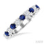 Alternate Gemstone & Diamond Wedding Band
