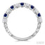 Alternate Gemstone & Diamond Wedding Band