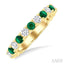 Alternate Gemstone & Diamond Wedding Band