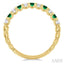 Alternate Gemstone & Diamond Wedding Band