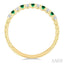 Alternate Gemstone & Diamond Wedding Band