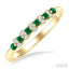 Alternate Gemstone & Diamond Band