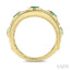 Oval Shape East-West Gemstone & Diamond Band