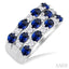 Oval Shape Gemstone & Diamond Band