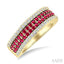 Gemstone & Diamond Fashion Band