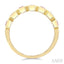 7 Alternate Emerald Shape Gemstone & Diamond Fashion Band