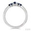 Pear Shape Gemstone & Diamond Fashion Band