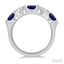 5 Stone Gemstone & Diamond Fashion Band