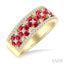 Gemstone & Diamond Fashion Band
