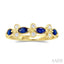 Marquise Shape Gemstone & Diamond Fashion Band