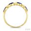 Marquise Shape Gemstone & Diamond Fashion Band