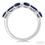 Chevron Gemstone & Diamond Fashion Band