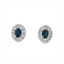 Sapphire & Diamond Stud Earrings