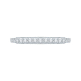 14K White Gold 5/8 ct Diamond Carizza Wedding Band