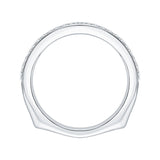 14K White Gold 1/5 ct Diamond Carizza Wedding Band