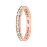 14K Pink Gold 3/8 ct Diamond Carizza Wedding Band