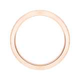 14K Pink Gold 3/8 ct Diamond Carizza Wedding Band
