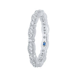 14K White Gold 1/2 ct Diamond Carizza Wedding Band