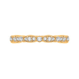 14K Yellow Gold 1/2 ct Diamond Carizza Wedding Band