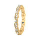 14K Yellow Gold 1/2 ct Diamond Carizza Wedding Band