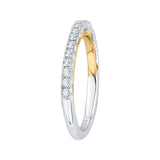 14K Two-Tone Gold 1/3 ct Diamond Carizza Wedding Band
