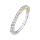 14K Two-Tone Gold 1/3 ct Diamond Carizza Wedding Band