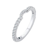 14K White Gold 1/2 ct Diamond Carizza Wedding Band