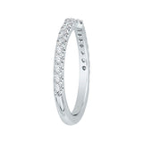 14K White Gold 1/2 ct Diamond Carizza Wedding Band