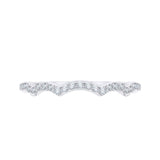 14K White Gold 1/5 ct Diamond Carizza Wedding Band