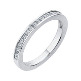 14K White Gold 1/2 ct Diamond Carizza Wedding band