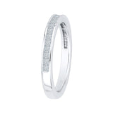 14K White Gold 1/2 ct Diamond Carizza Wedding band