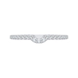 14K White Gold 3/8 ct Diamond Carizza Wedding band