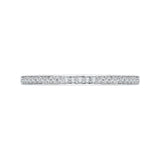 14K White Gold 1/8 ct Diamond Carizza Wedding band