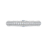 14K White Gold 1/3 ct Diamond Carizza Wedding Band